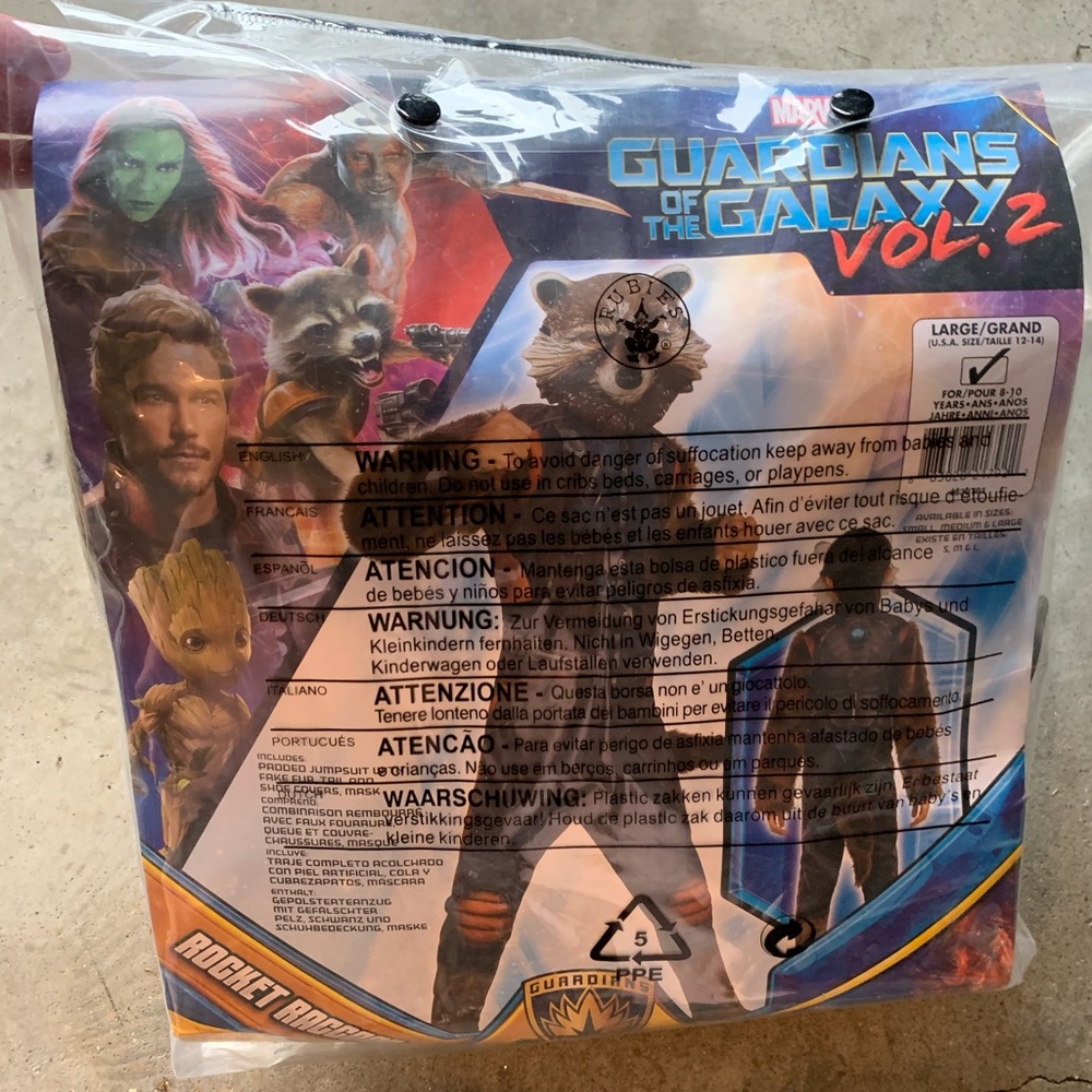 Guardian of the Galaxy Rocket costume